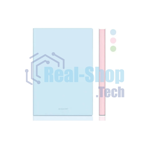 Блокнот Deli 22283LT-BLUE 210х143 мм, искусственная кожа, 96 л, голубой