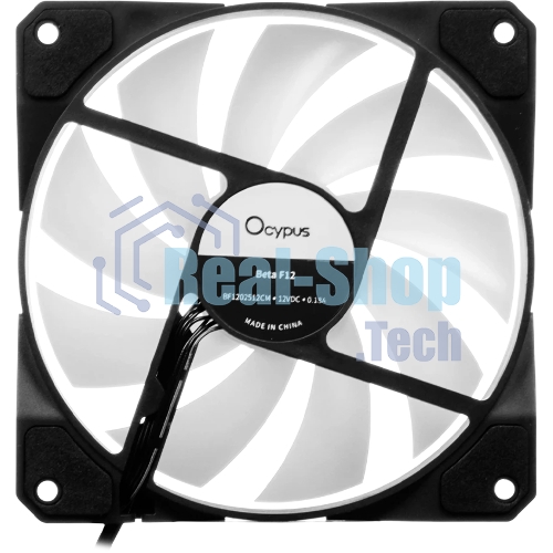 Реверсный вентилятор Fan Ocypus Beta F12 BK ARGB REVERSE BLADE PWM черный