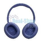 Беспроводные/проводные наушники JBL Tune 730BT синий, полноразмерные, Bluetooth + проводной, быстрая зарядка