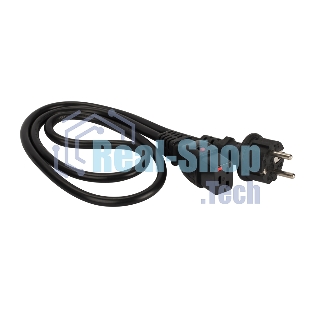 Шнур питания Lanmaster LAN-PP19L/SH-5.0-BK C19-Schuko проводник.:3x1.5мм2 5м 220В 16А черный
