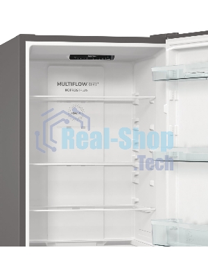 Холодильник Gorenje NRKE62XL серебристый металлик двухкамерный 203/99л морозилка снизу, No Frost
