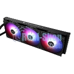 Водяное охлаждение для процессора Thermalright Frozen Warframe Pro 360 черный ARGb (360мм, черный, ARGb/Fans: 3x120мм, 70.84CFM, 29.8dBA, 2000RPM/Pump height 60мм, 23dBA, 3000RPM, Rad thickness 27mm/S: 1200, 1700, 1851, 2011, 2066, 115X, AM4, AM5)