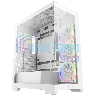 Компьютерный корпус Deepcool CG580 4F V2 WH без БП, боковое окно (панорама), 4x120мм ARGb PWM вентилятора, белый, ATX (R-CG580-WHADA4-G-2)
