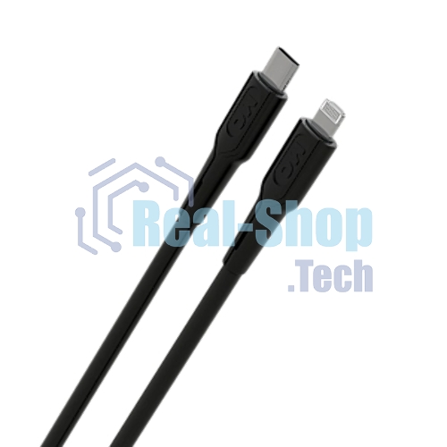 Кабель MORE CHOICE (4620202553249) K63ia 2м USB 3.0A PD 27W для Lightning ng 8-pin Type-C - 2м, черный