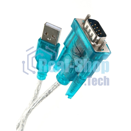 Кабель AM/Com port 9pin 1.2м Aopen/Qust адаптер USB -> RS232, DE9P (добавляет в систему новый COM порт), ACU804