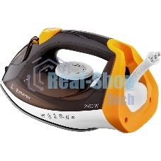 Утюг BRAYER BR4003 коричневый/белый/желтый, 2400 Вт, 25 г/мин, 140 г/мин, 330 мл