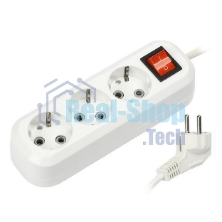 Удлинитель Smartbuy (SBE-16-3-15-ZS) 3 гнз х 15 м (16А/3.5 кВт, ПВС 3х1.0)