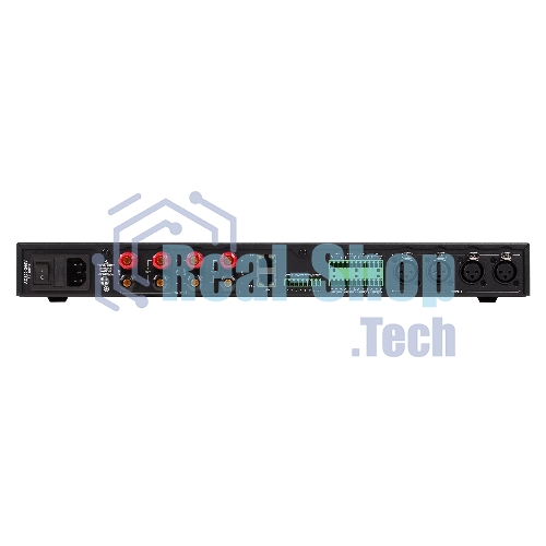 Усилитель Intrend ITAMP-4x500-TD четырехканальный, 4x500W/4Ом, 4x300W/8Ом, мостовой режим: 2x1000W/8Ом, 2x1000W/100V, 2x600W/70V, поддержка Dante, встроенный DSP