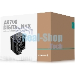 Устройство охлаждения(кулер) Deepcool AK700 Digital NYX Soc-AM5/AM4/1200/1700/1851 черный 4-pin 21-36dB Al+Cu LCD 280W 1252gr Ret (R-AK700-BKNNMN-GJD-1)