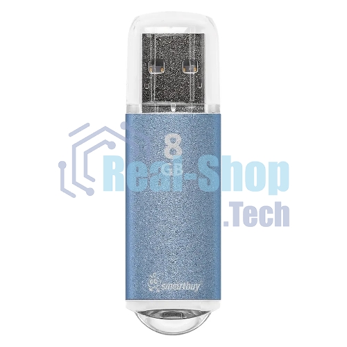 Флешка USB Smartbuy V-Cut Blue (SB8GBVC-B), 8Gb, USB 2.0, R/W 15/5, синий