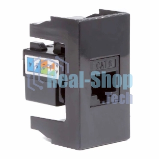 Розетка DKC RJ-45 кат. 6, Viva,1 мод., черный