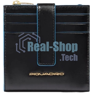 Картхолдер Piquadro Blue Square PP6843B2R/N черный, натуральная кожа