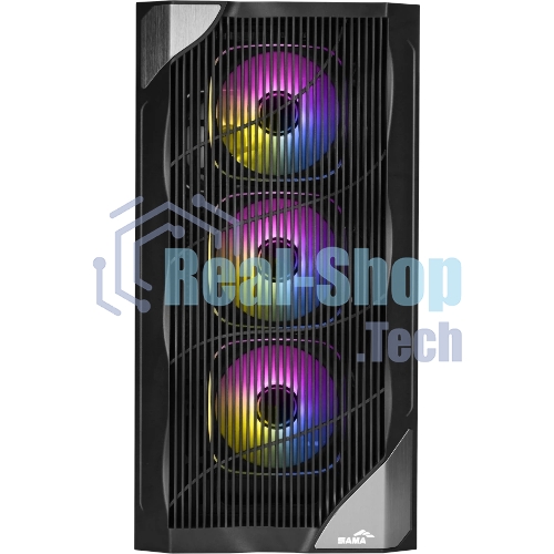 Корпус SAMA V42, Midi-Tower, чёрный, 4 x 120 мм