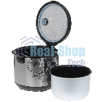 Мультиварка Centek CT-1498 Ceramic черный, сталь 700 Вт, 5.0л, КЕРАМИЧЕСКОЕ ПОКРЫТИЕ ЧАШИ, 10 пр-м.