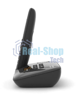 Радиотелефон Dect Gigaset AS690A черный автооветчик АОН