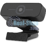 Веб-камера OKLICK OK-C001FH 1920x1080, 30 кадр/с, USB Type-A, микрофон (шумоподавление), универсальное крепление
