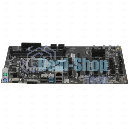 Материнская плата AFOX AFB250-BTC12EX, LGA 1151, Intel B250, 2xDDR4, 4xSATA, 1xPCIe 3.0 x16, 11xPCIe x1, 1xDVI-D, 1xVGA, 1x 100Mb LAN, 2xUSB-A 2.0, 2xUSB-A 3.2 Gen 1, ATX