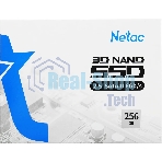 Накопитель SSD Netac N600S, 256Gb, SATA III, 2.5