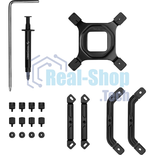 Устройство охлаждения(кулер) Deepcool AK700 Digital NYX Soc-AM5/AM4/1200/1700/1851 черный 4-pin 21-36dB Al+Cu LCD 280W 1252gr Ret (R-AK700-BKNNMN-GJD-1)