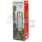 Термос Starwind 20-1000 1 л, серебристый/красный, картонная коробка