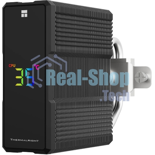 Кулер для процессора Thermalright Assassin X 120 R Digital ARGB Black (4-pin PWM, 151mm, Al/Cu, 4x6mm, ARGB, 1x120mm, 70.84CFM, 29.8dBA, 2000RPM, S: 1851/1700/1200/115X, AM5/AM4, black)