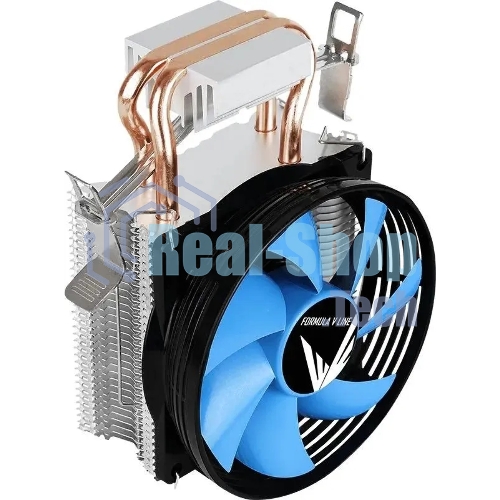 Кулер Aerocool Formula Verkho 2 серебристый/синий 90мм алюминий+медь 2000rpm 25db 4-pin 110W 142мм