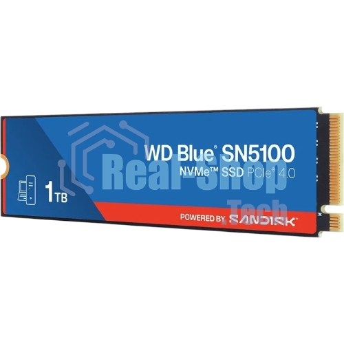 Накопитель SSD WD 1TB M.2 2280 NVMe PCIE 4.0 x4 7100/6700 BLUE SN5100