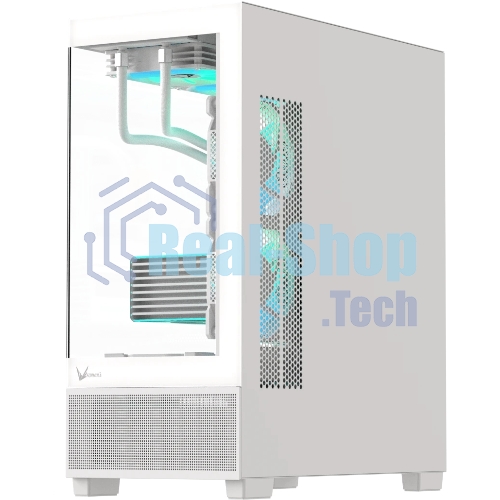 Компьютерный корпус AeroCool/Formula V Line Crystal E1 White, ATX, TYPE-C*1, USB3.0*2, Switch Display Panel