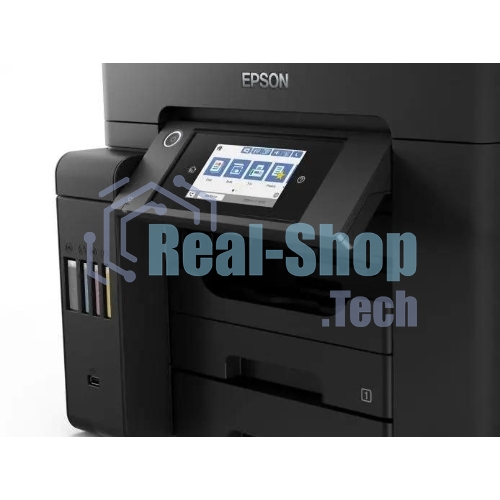 МФУ струйное Epson L6550 (C11CJ30404), A4, цветной, печ. до 25/12 стр/мин.(ч/б/цв.), скан. до 27.5 стр/мин., 4800x2400 dpi (печ.), 2400x1200 dpi (скан.), Ethernet, USB, Wi-Fi