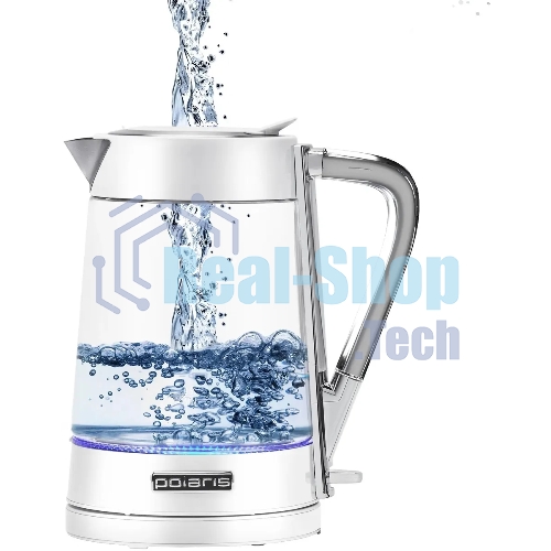 Чайник электрический Polaris PWK 1715 CGL Water Way Pro, Белый