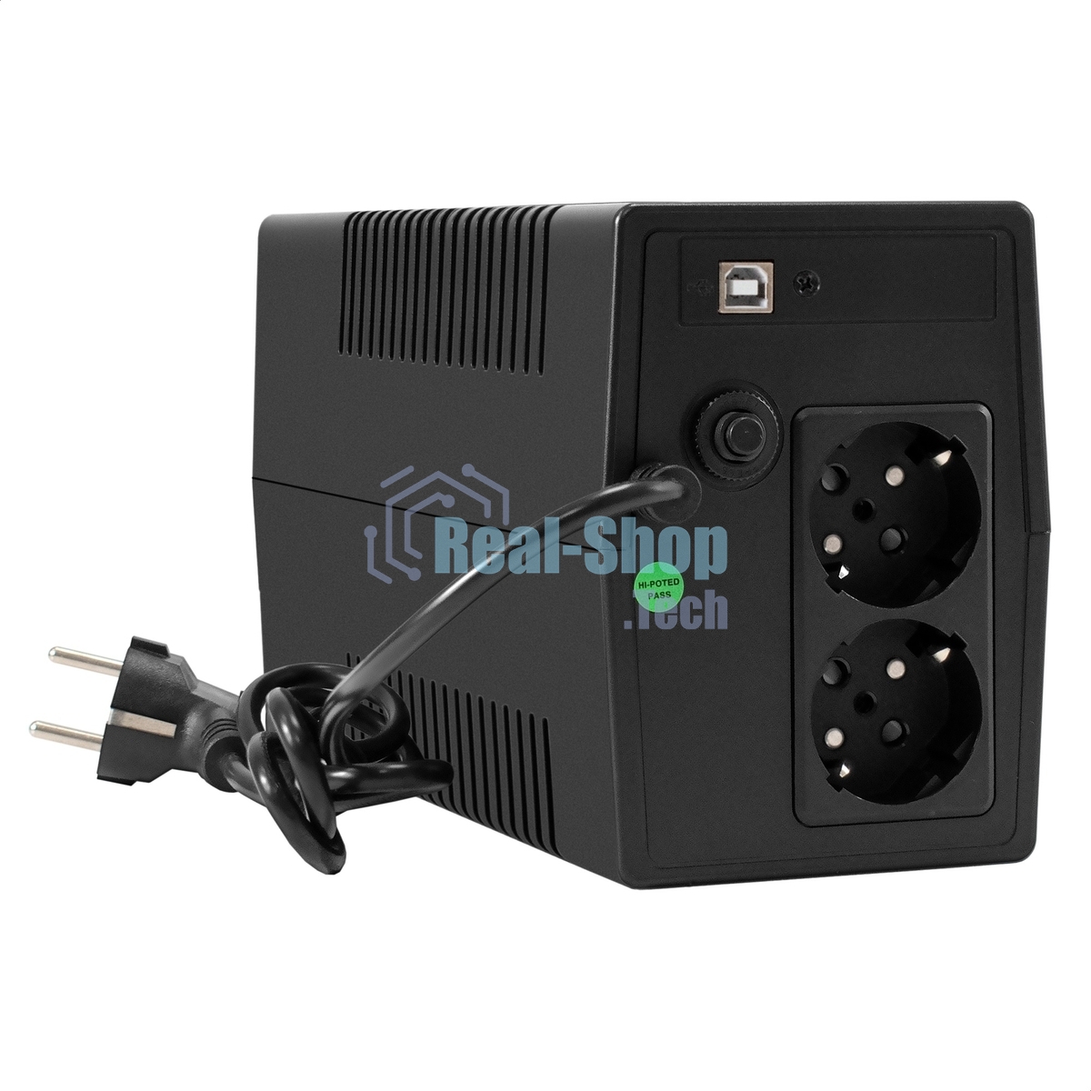 Источник бесперебойного питания ExeGate Smart LB-850.LCD.AVR.2SH.USB (850VA/510W, LCD, AVR, 2*Schuko, USB, батарея 12V 9Ah, черный)