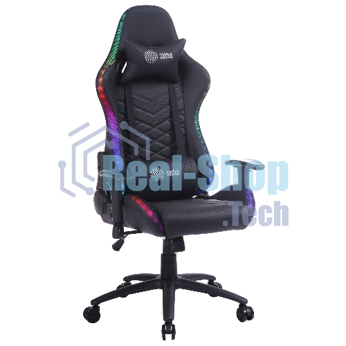 Кресло игровое Cactus CS-CHR-0099BL черный сиденье черный эко.кожа с подголов. крестовина металл пластик черный