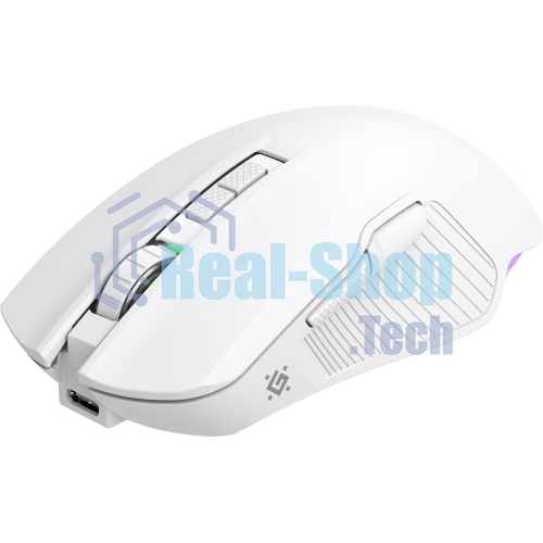 Мышь беспроводная/проводная Defender Whisper GM-209 белый, 7200 dpi, радиоканал, Bluetooth, USB, кнопки - 8