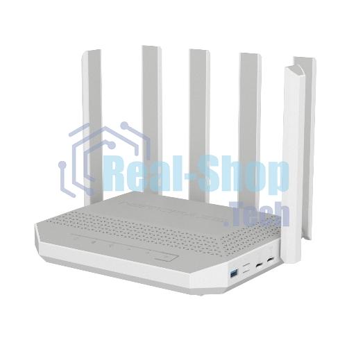 Мультигигабитный интернет-центр Netcraze Hero 5G (NC-4110) с модемом 5G, двумя слотами для SIM-карт, Mesh Wi-Fi 6 AX3000, Smart-коммутатором 1×2.5G и 4×1G, многофункциональными портами USB 3.0 и 2.0