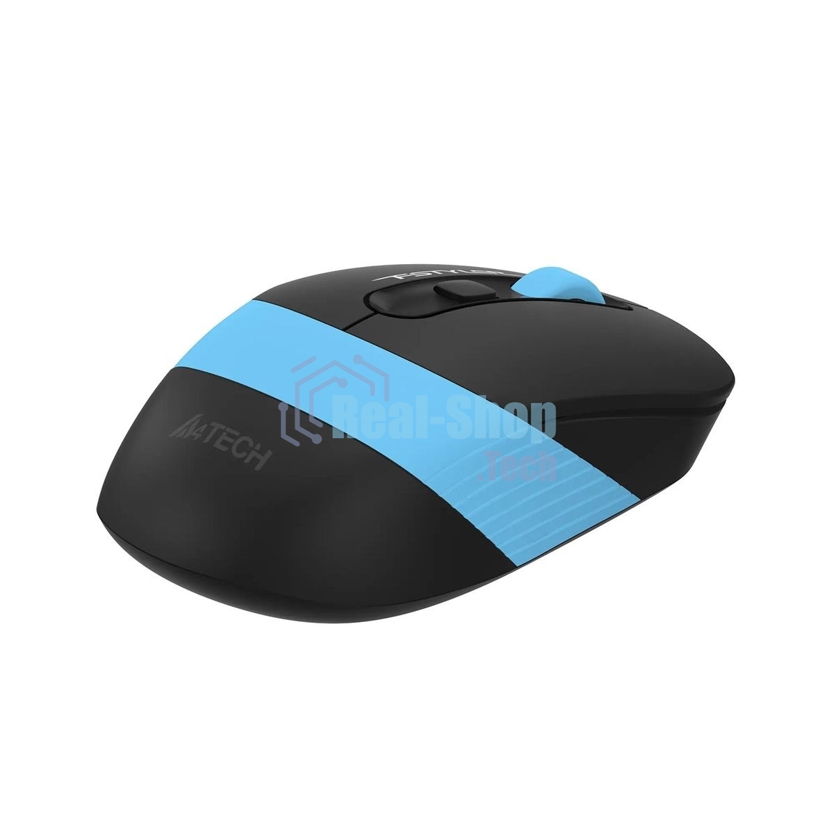 Мышь беспроводная A4Tech Fstyler FG10 черный/синий, 2000 dpi, радиоканал, USB, кнопки - 4