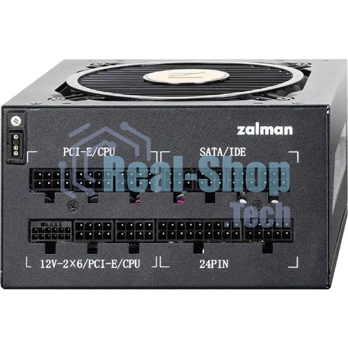 Блок питания Zalman ZM1000-TMX2 VIEW, 1000W, ATX12V v3.0, APFC, 12cm Fan, 80 PLUS Gold Gen5, Full Modular, side ARGb lights, Retail
