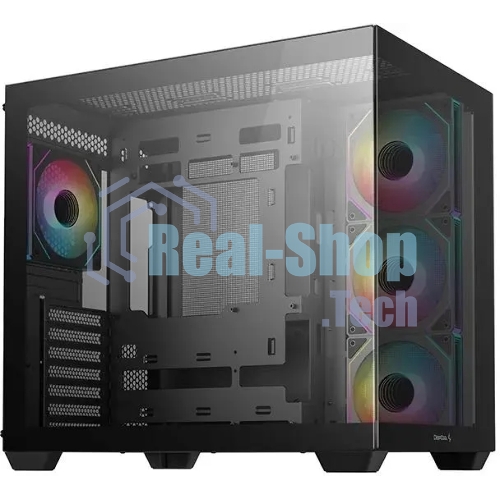 Компьютерный корпус Deepcool CG530 4F черный без БП ATX 2x120мм 2x140мм 2xUSB 2.0 1xUSB 3.0 audio bott PSU