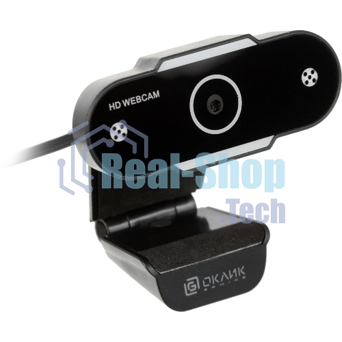 Веб-камера OKLICK OK-C012HD 1280x720, 30 кадр/с, USB Type-A, микрофон, универсальное крепление