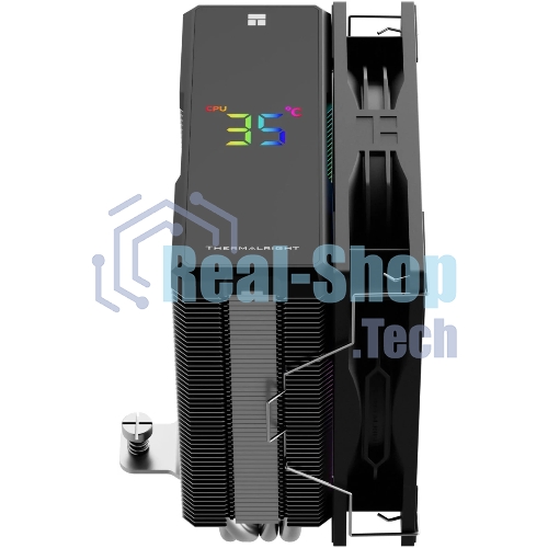 Кулер для процессора Thermalright Assassin X 120 R Digital ARGB Black (4-pin PWM, 151mm, Al/Cu, 4x6mm, ARGB, 1x120mm, 70.84CFM, 29.8dBA, 2000RPM, S: 1851/1700/1200/115X, AM5/AM4, black)