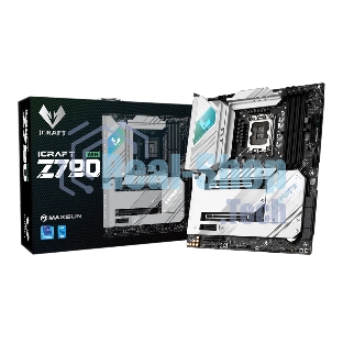 Материнская плата Maxsun iCraft Z790 WIFI, LGA 1700, Intel Z790, 4xDDR5, 4xM.2, 4xSATA, 1xPCIe 5.0 x16, 1xPCIe 3.0 x16, 1xPCIe x4, 1xPCIe x1, 1xHDMI, 1xDP, 2x 2.5Gb LAN, 4xUSB 2.0, 4xUSB 3.2 Gen 2, 1xUSB 3.2 Gen 2 Type-C, 7.1, ATX