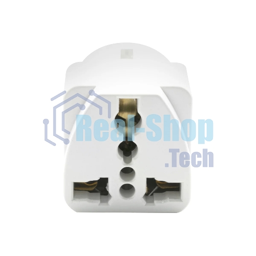 Адаптер сетевой универсальный OXION 220В, 16А, пластик PC, медь, OX-SKTADP220PBAG