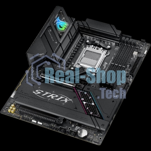Материнская плата ASUS ROG STRIX B850-F GAMING WIFI, AM5, AMD B850, 4xDDR5, 2xSATA, 4xM.2, 1xPCIe 5.0 x16, 1xPCIe 4.0 x16, 1xPCIe x4, 1xDP, 1xHDMI, 1x2.5Gb LAN, 1xUSB-C 20Gbps, 1xUSB-C 10Gbps, 3xUSB-A 10Gbps, 4xUSB 5Gbps, 4xUSB 2.0, 3x3.5 мм, 7.1, ATX