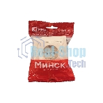 Розетка EKF Минск ERR16-028-200 1-м СП 16А IP20 с заземлением, с защитными шторками, бежевый