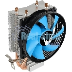 Кулер Aerocool Formula Verkho 2 серебристый/синий 90мм алюминий+медь 2000rpm 25db 4-pin 110W 142мм