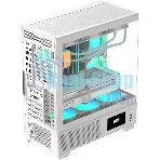 Компьютерный корпус AeroCool/Formula V Line Crystal E1 White, ATX, TYPE-C*1, USB3.0*2, Switch Display Panel