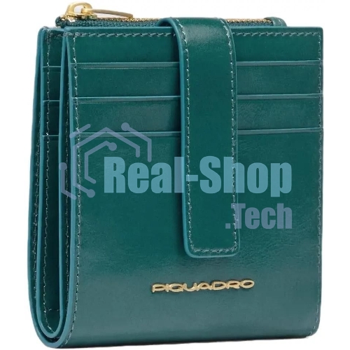 Картхолдер Piquadro Blue Square PP6843B2R/OT3 синий петроль, натуральная кожа