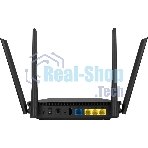 Роутер ASUS RT-AX53U 802.11b/g/n/ac/ax, до 574 + 1201 Mbps, 2,4 + 5 гГц, 4 антенны, USB