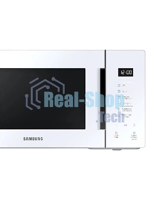 Микроволновая печь Samsung MG23T5018AW/BW белый, 23 л, 800 Вт, переключатели - сенсор