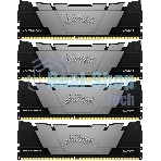 Оперативная память Kingston Fury Renegade, 64Gb (4x16GB), DDR4, 3600MHz, CL16, DIMM, с радиаторами, серый/черный