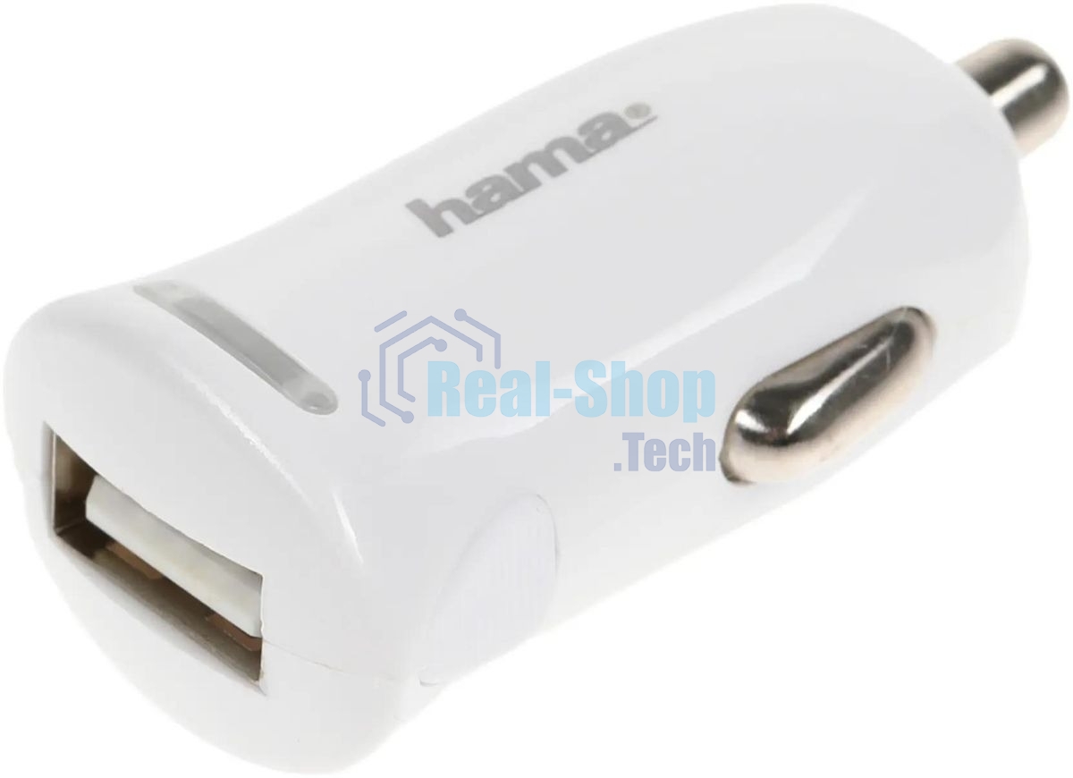 Комплект зарядное устройство Hama H-183266 2.4A для Apple кабель Apple Lightning белый